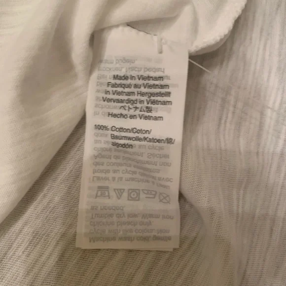 MADEWELL Whisper Cotton Crewneck Tee White Women’s Medium - Picture 5 of 7